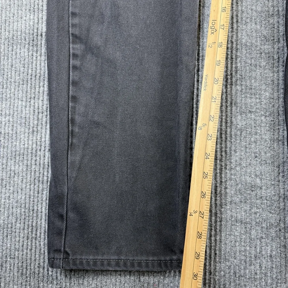 Levis 505 Jeans Mens 35x30 Gray Charcoal Straight Leg Denim Mid Rise‎ Casual